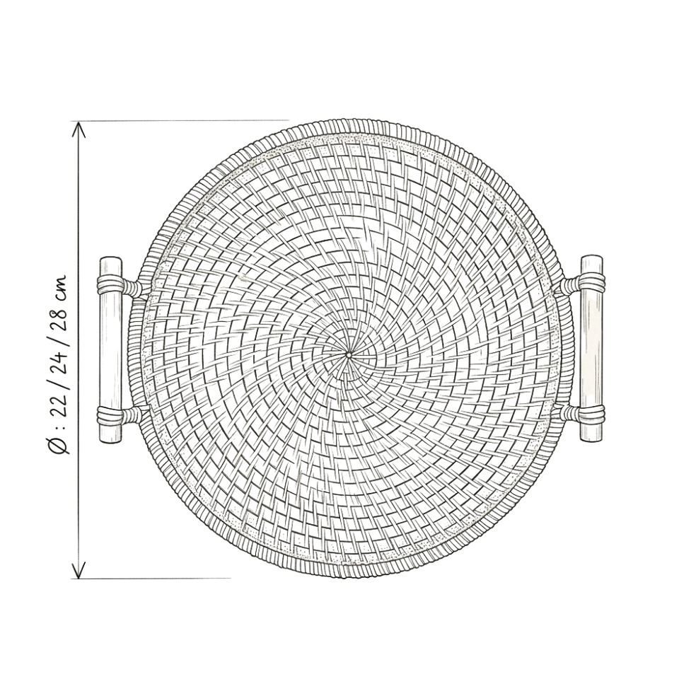 Schema dimensions Corbeille | TOKO