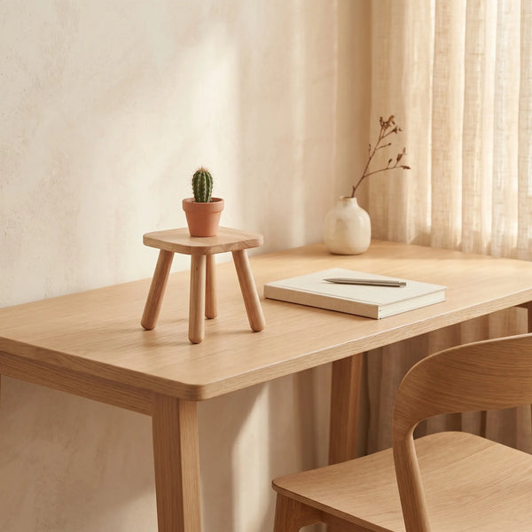 Petit Tabouret Bois — Support Plante Scandinave