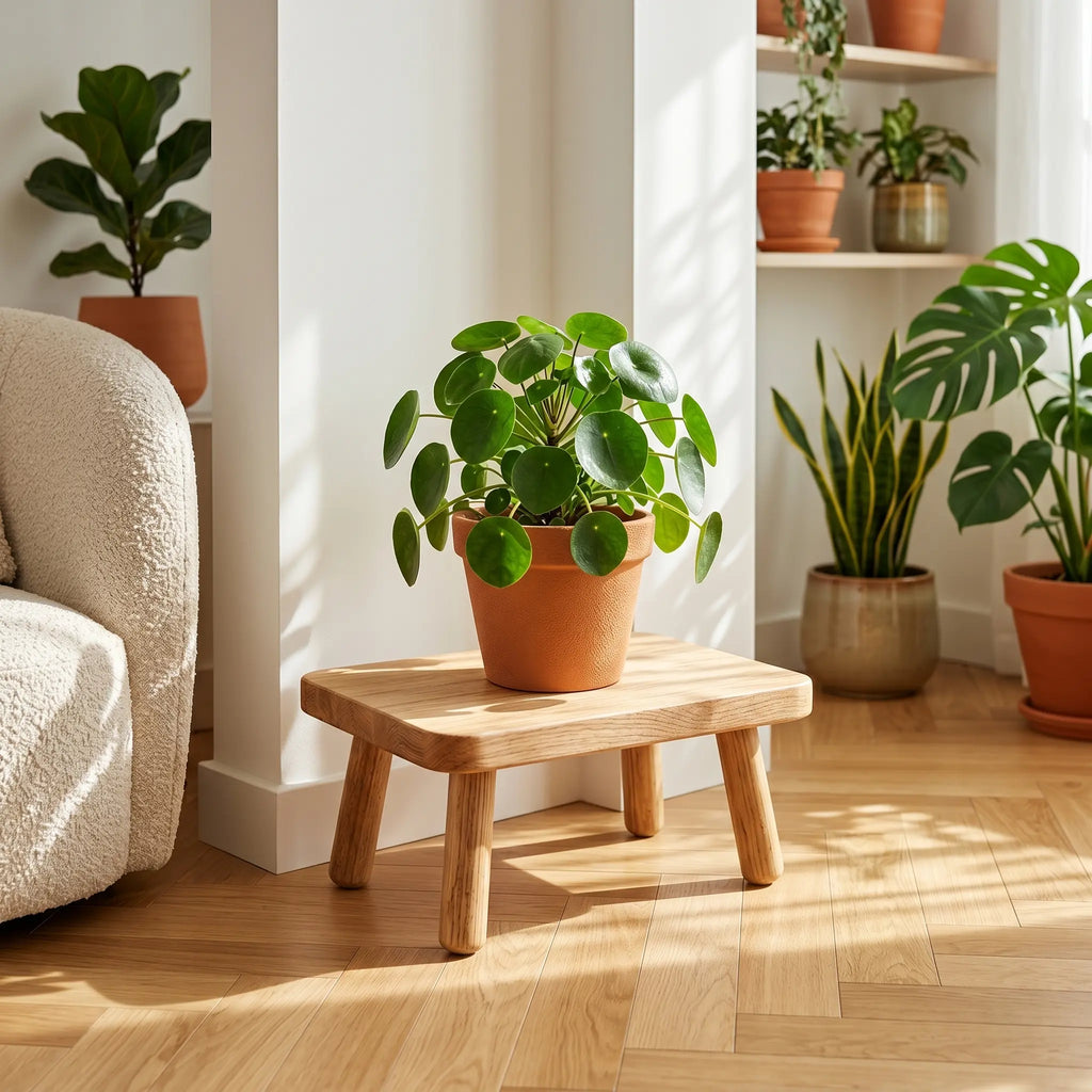 Tabouret Bois Bas — Petit Banc Polyvalent Naturel