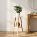 70cm de haut Double Support Blanc