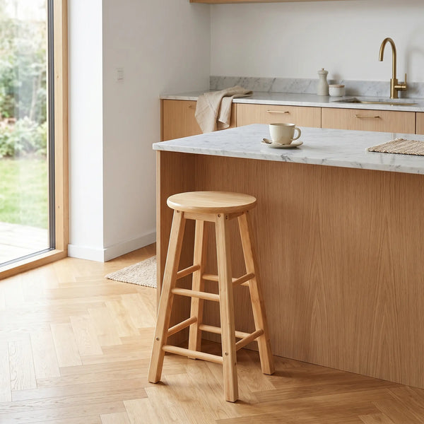 Tabouret Bois Massif Scandinave