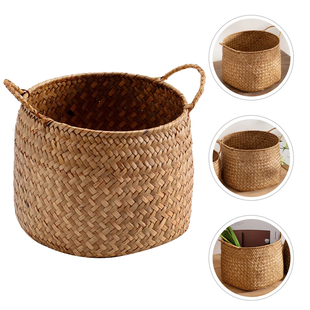 Boîte de Rangement Tressée — Style Japonais Naturel