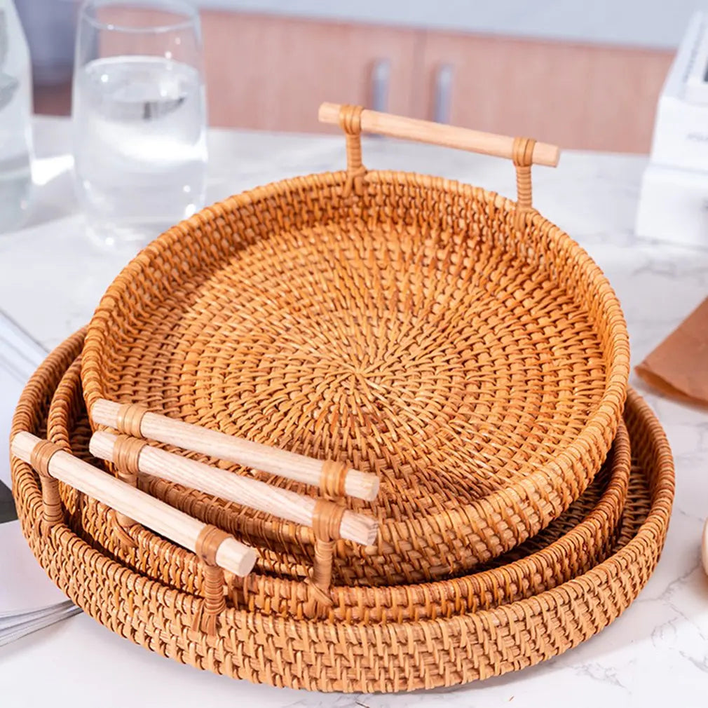 Corbeille en Rotin— Décoration de Table