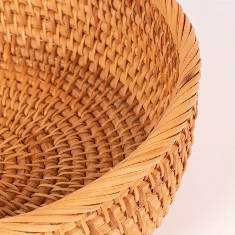 Corbeille en Rotin — Panier de Rangement Naturel