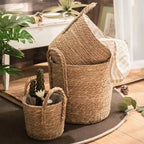 Cache-Pot Tressé Naturel — Panier Décoratif Plantes
