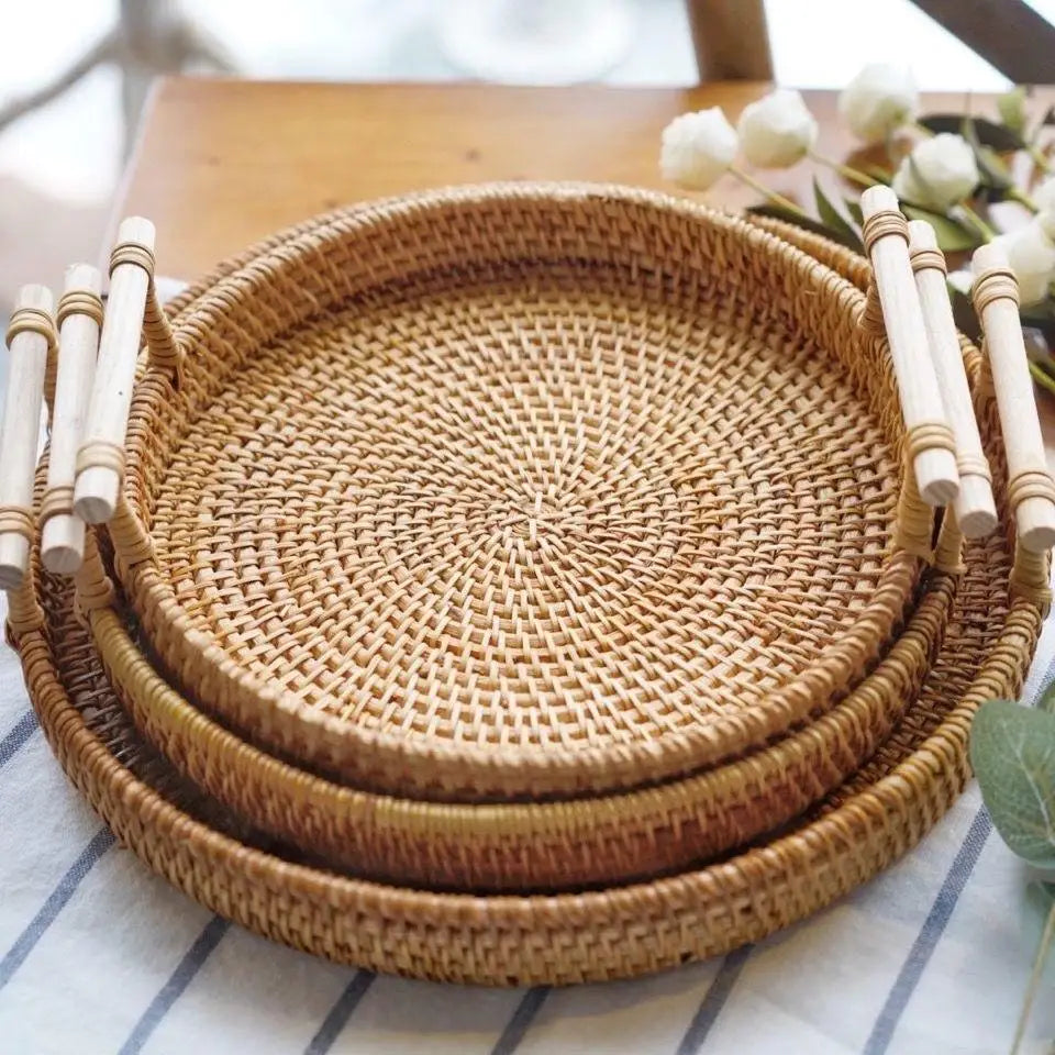 Corbeille en Rotin— Décoration de Table