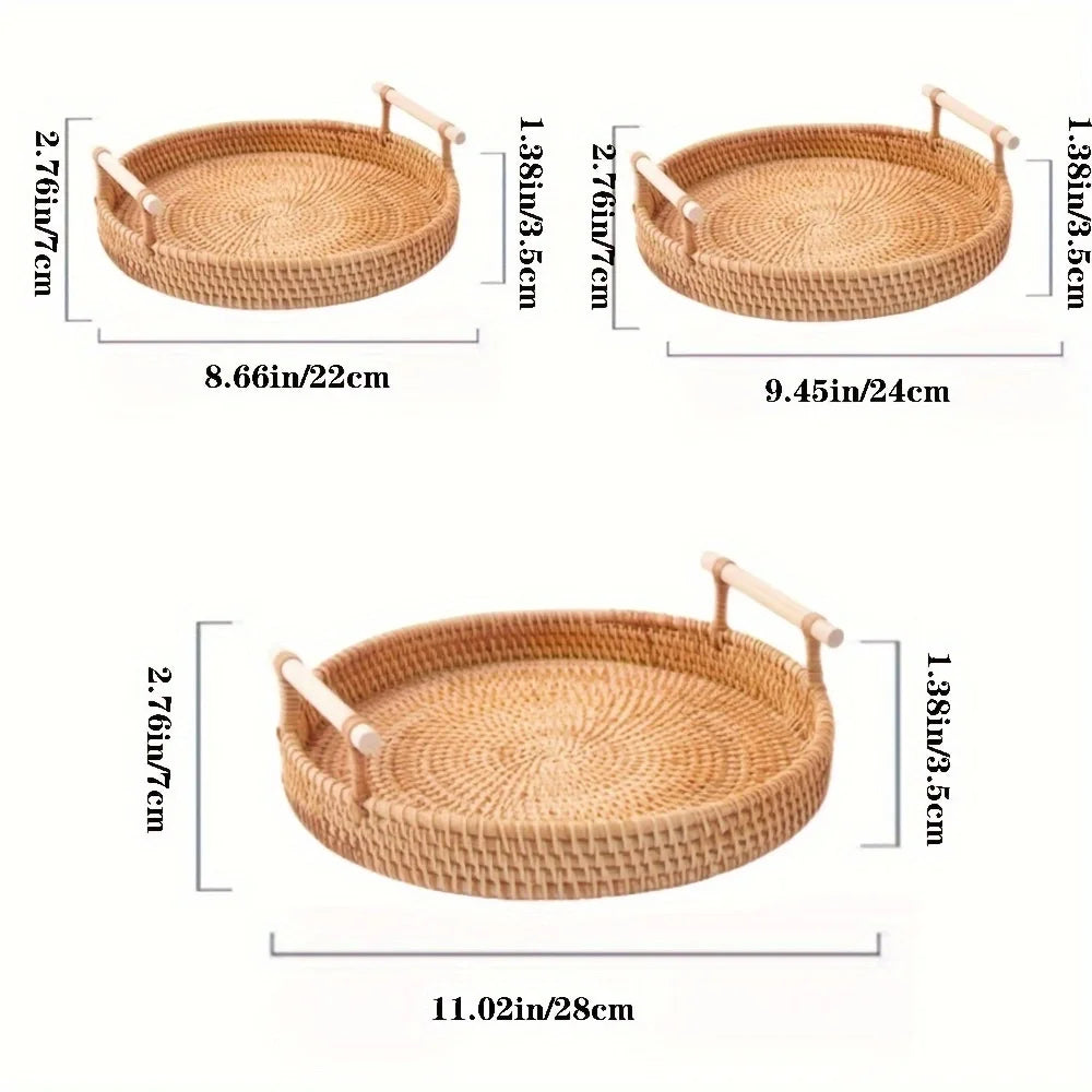 Corbeille en Rotin— Décoration de Table