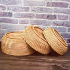 Corbeille en Rotin — Panier de Rangement Naturel