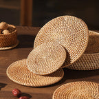 Set de Table & Dessous de Plat — Plateau en Rotin
