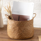 Boîte de Rangement Tressée — Style Japonais Naturel