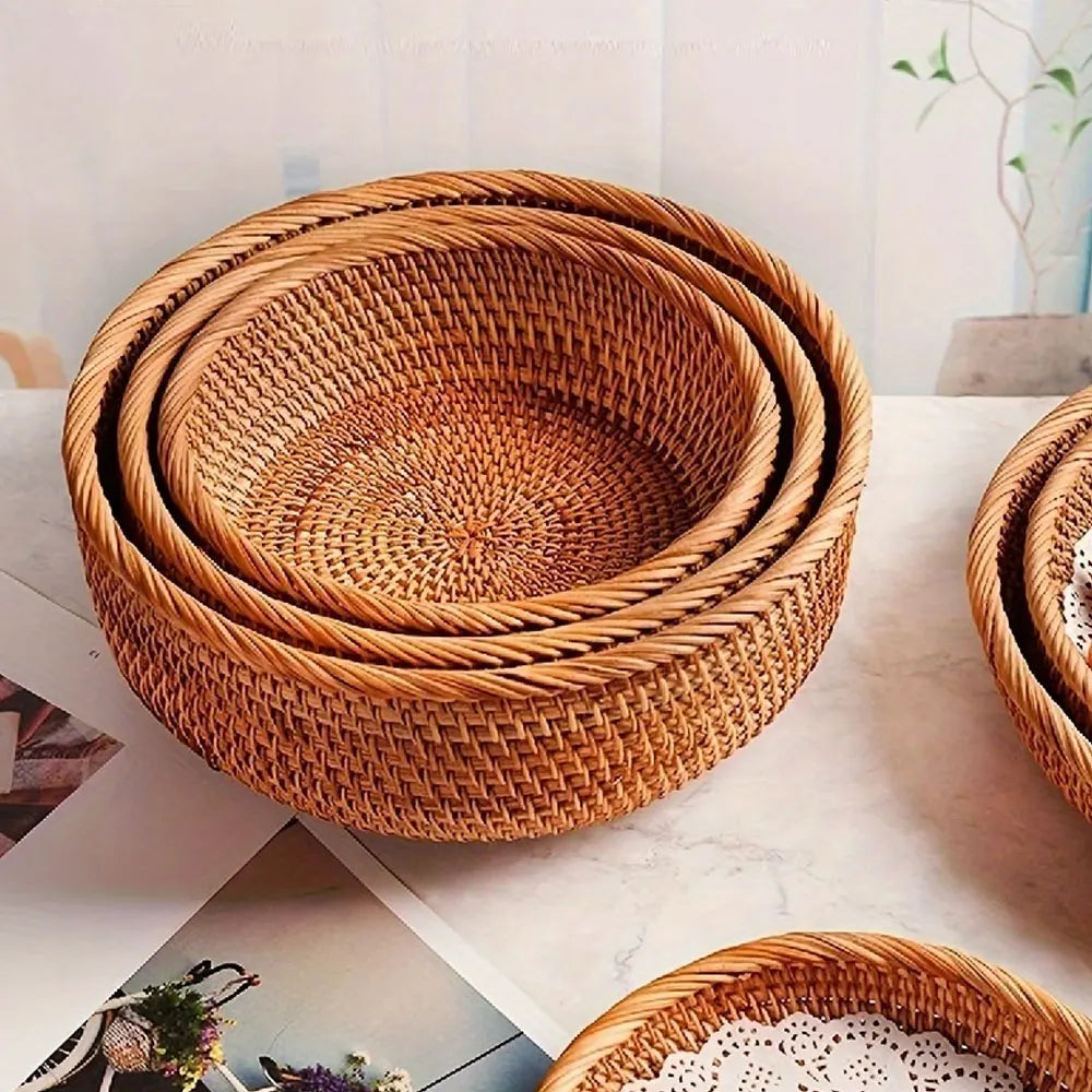 Panier de Rangement — Corbeille Osier Naturel