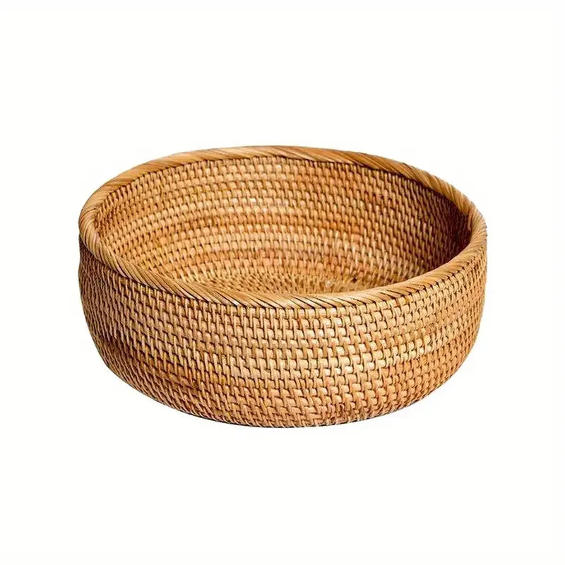 Corbeille en Rotin — Panier de Rangement Naturel